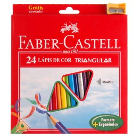 Creioane colorate triunghiulare 24 buc/set FABER-CASTELL